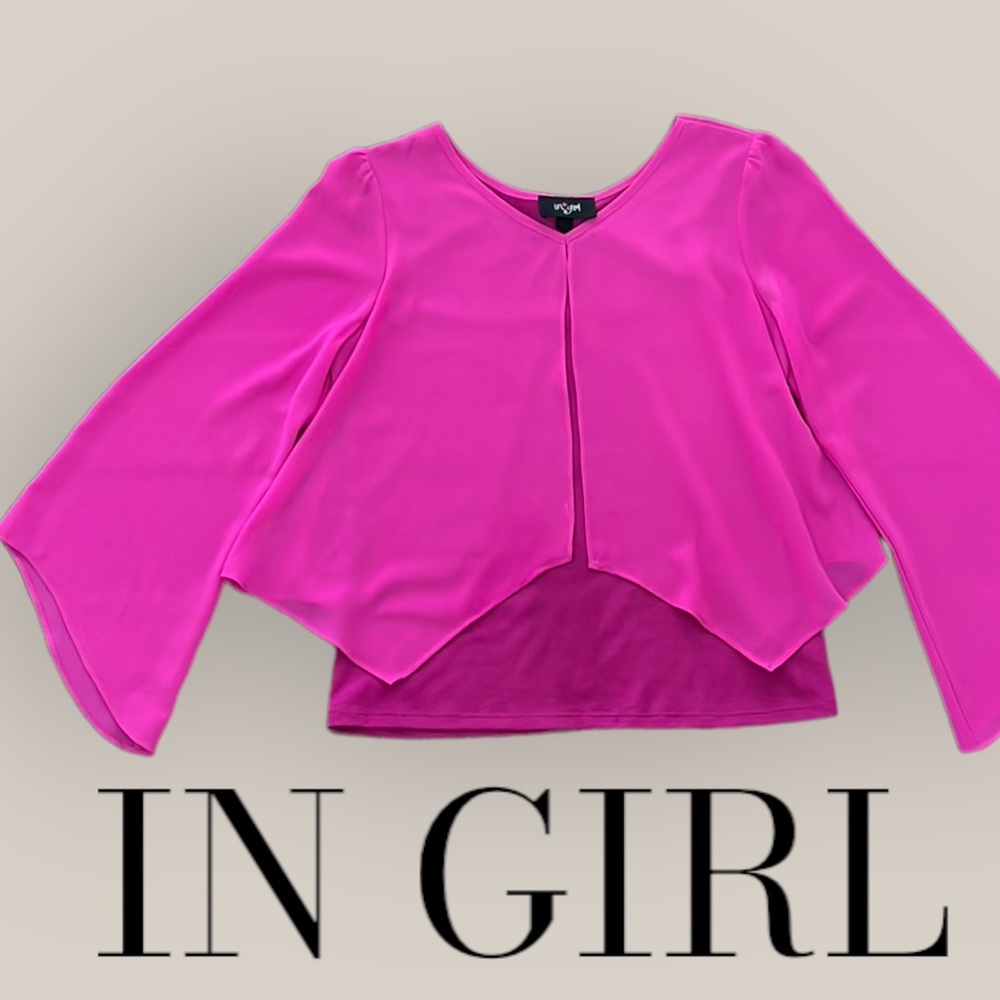Girls pink In girl brand blouse